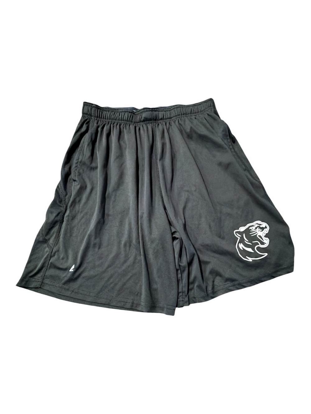 BSN Sports Performance Shorts Black Panther Logo Sz L